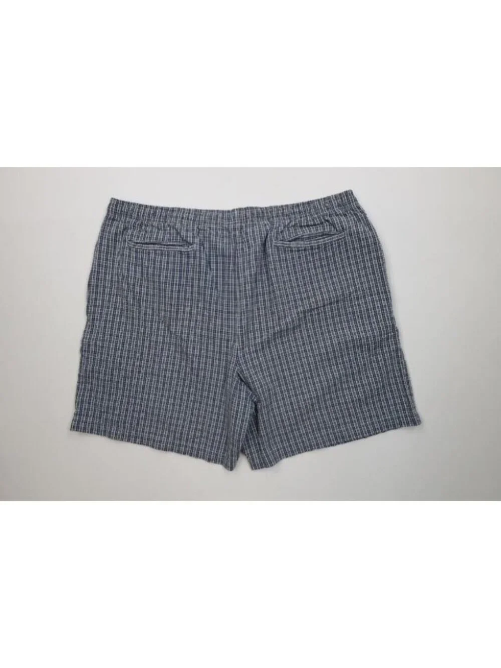 Vintage 90s Streetwear Mens Size XL Faded Above Knee Harem Shorts Plaid Cotton